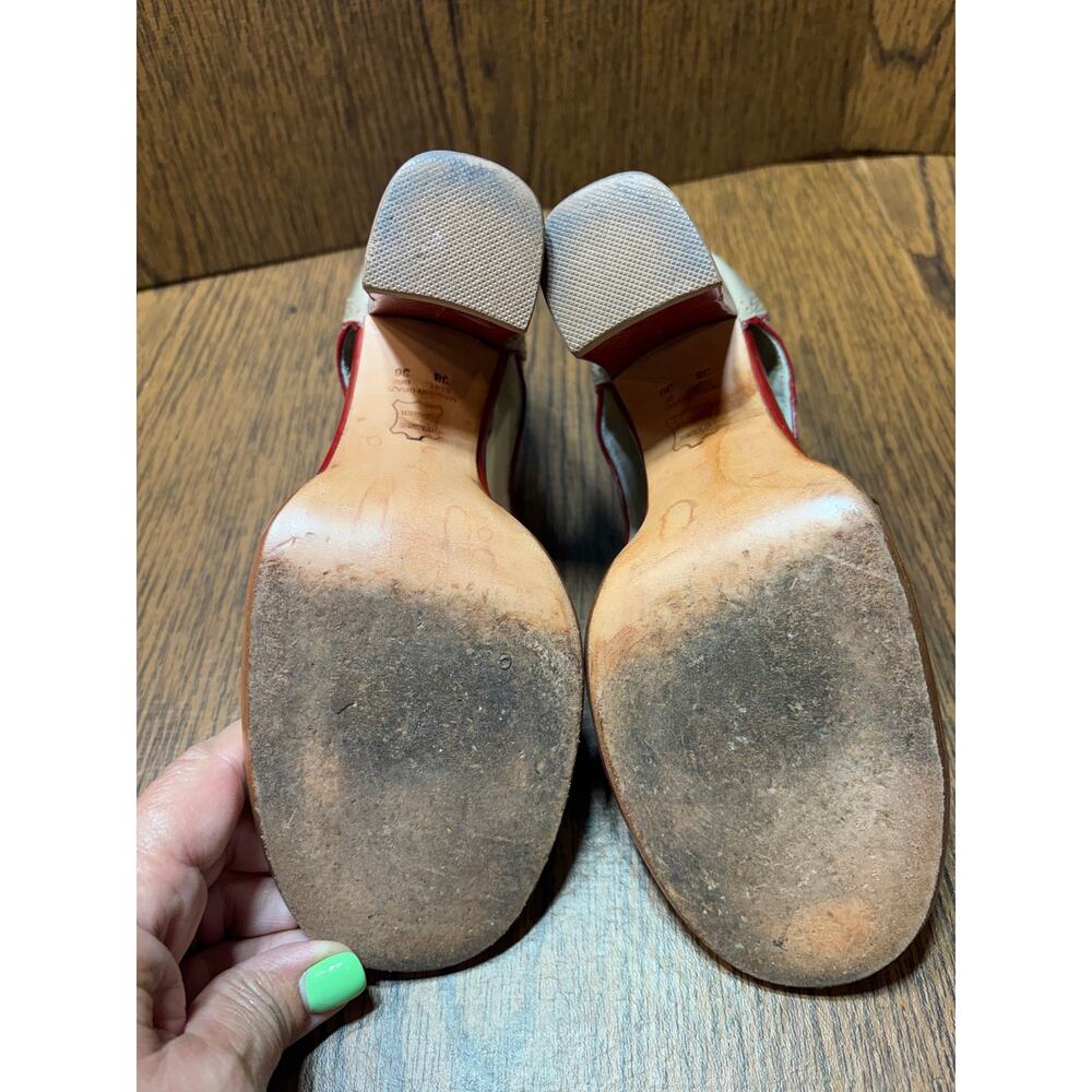 Sarah Chofakian Mary Jane Lace Up Peep Toe Size EU38 Handmade in Brazil - Picture 4 of 14